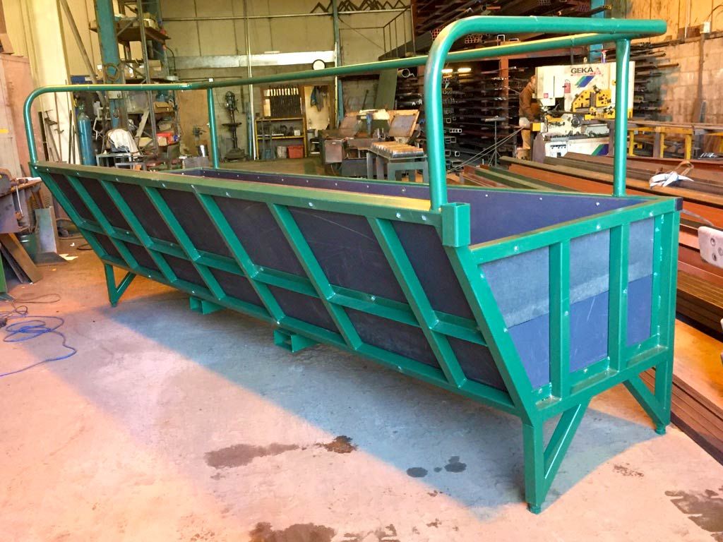 Steel feed barrier