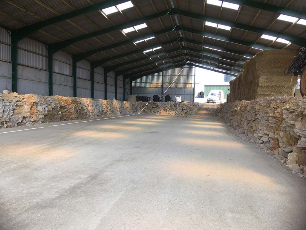 Groundworks site preparation and concrete base works for steel buildings